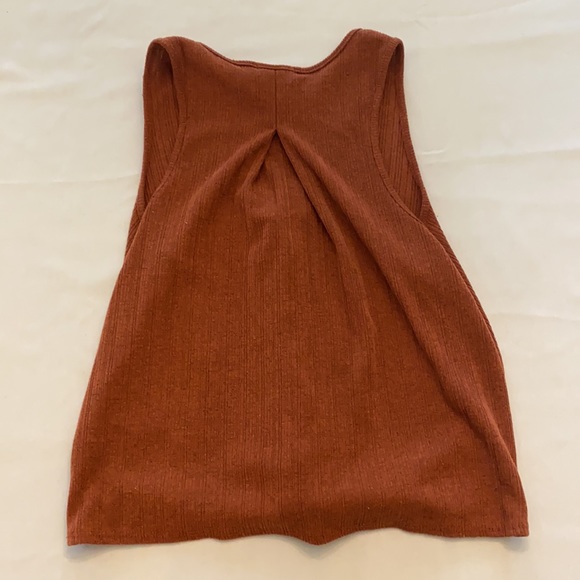Sienna Sky Burnt Orange Tie Tank top Size Small - Picture 3 of 3